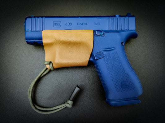 Titan Tactical Cordura Tropic MC Glock 43X Trigger Guard with Paracord Pull custom Kydex holster