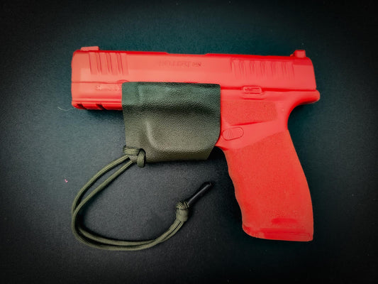 Titan Tactical OD Green Springfield Hellcat Trigger Guard with Paracord Pull custom Kydex holster