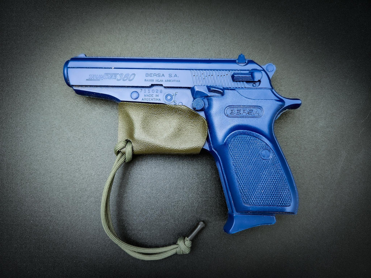 Titan Tactical Cordura Tropic MC Bersa Thunder 380 Trigger Guard with Paracord Pull custom Kydex holster