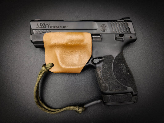 Titan Tactical OD Green S&W Shield Plus Trigger Guard with a paracord pull custom Kydex holster